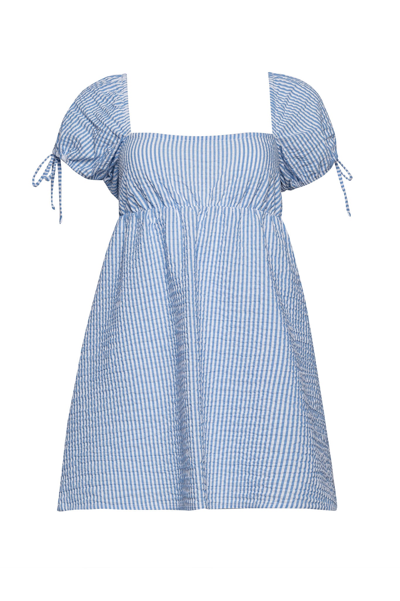 Tobi Dress - Blue Seersucker